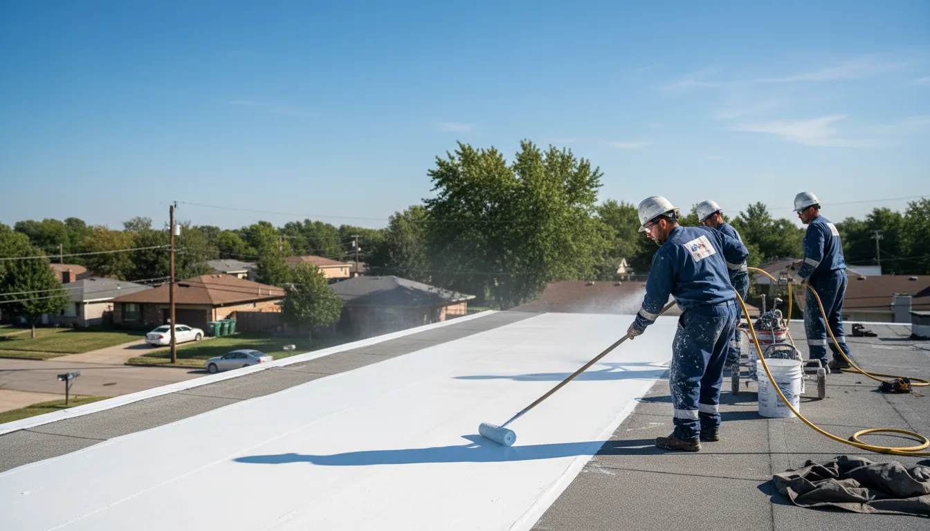 Commercial roof coating in Villa Park, CA near me